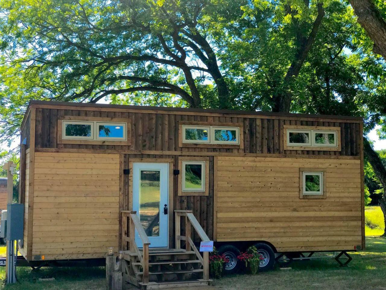 فيلا Montana Escape Elegant Tiny House In Waco Near Magnolia المظهر الخارجي الصورة